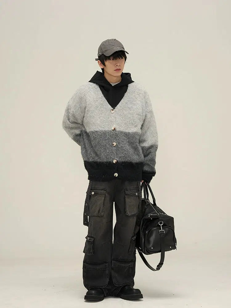 Washed Multi-pocket Ccargo eans