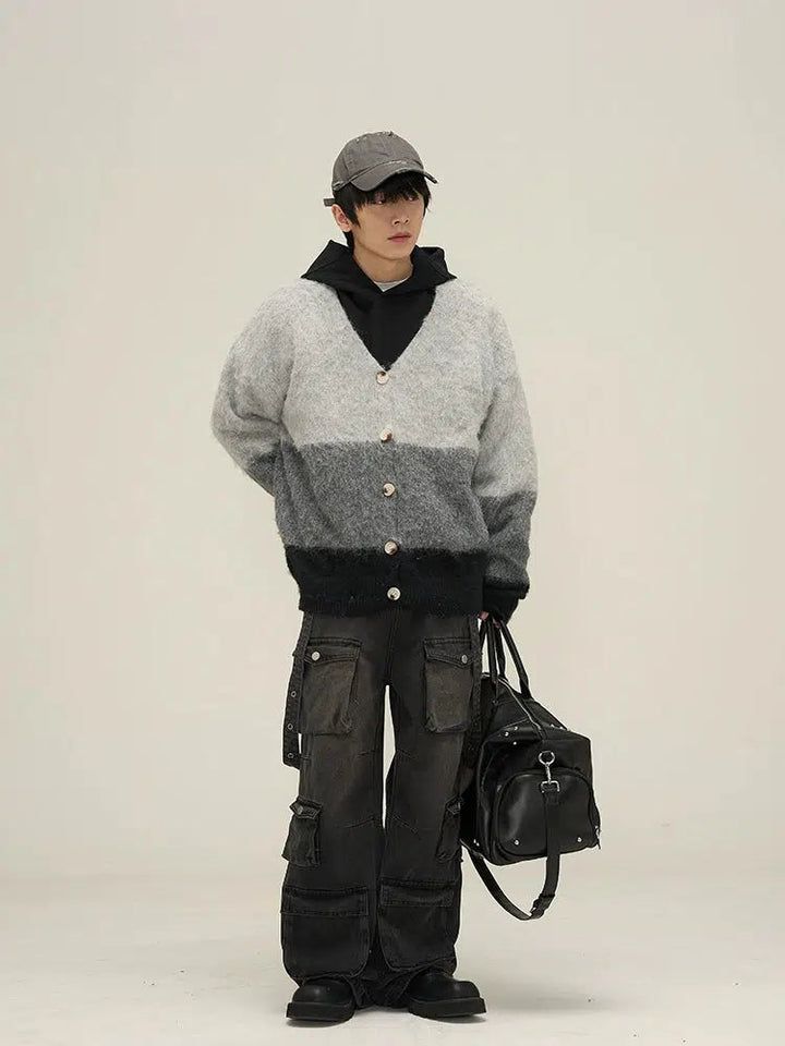 Washed Multi-pocket Ccargo eans