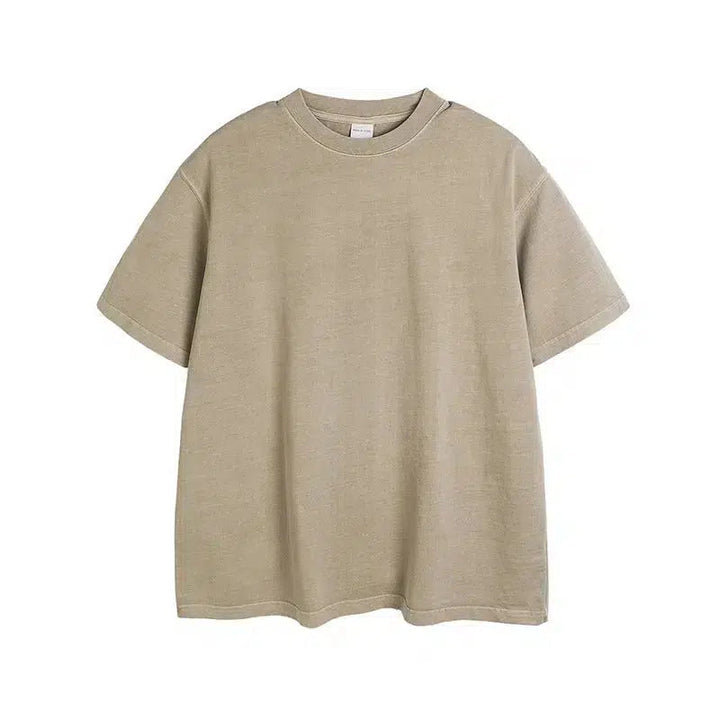 Washed Oversize Short Sleeve Pullover