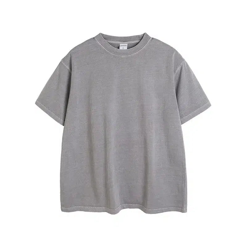 Washed Oversize Short Sleeve Pullover