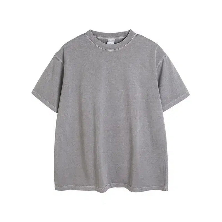 Washed Oversize Short Sleeve Pullover