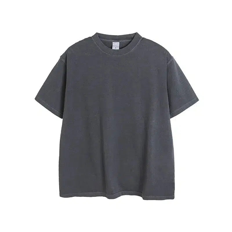 Washed Oversize Short Sleeve Pullover