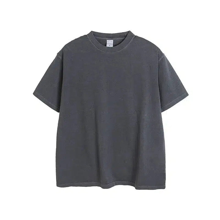 Washed Oversize Short Sleeve Pullover