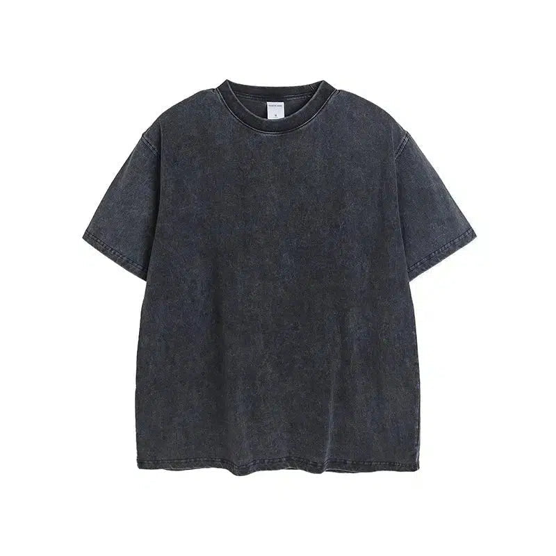 Washed Oversize Short Sleeve Pullover