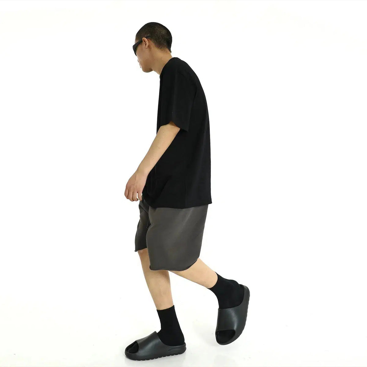 Washed Raw Edge Shorts