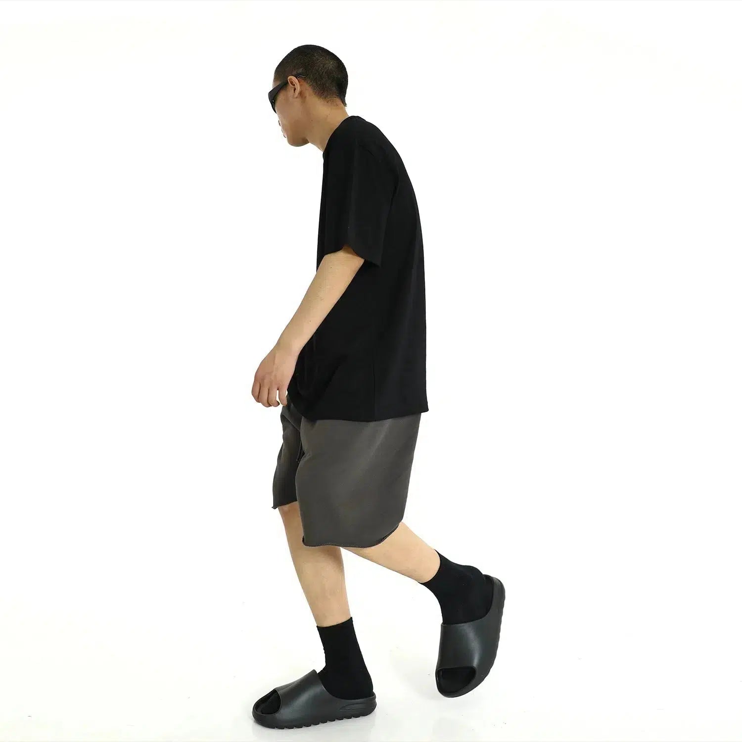 Washed Raw Edge Shorts