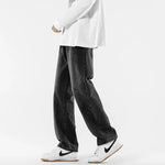 Washed Retro Straight-leg Jeans