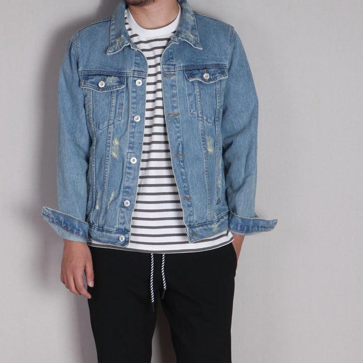 Washed Slim Fit Denim Jacket