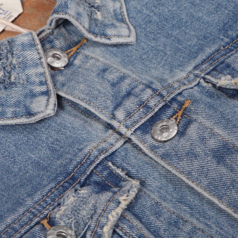 Washed Slim Fit Denim Jacket