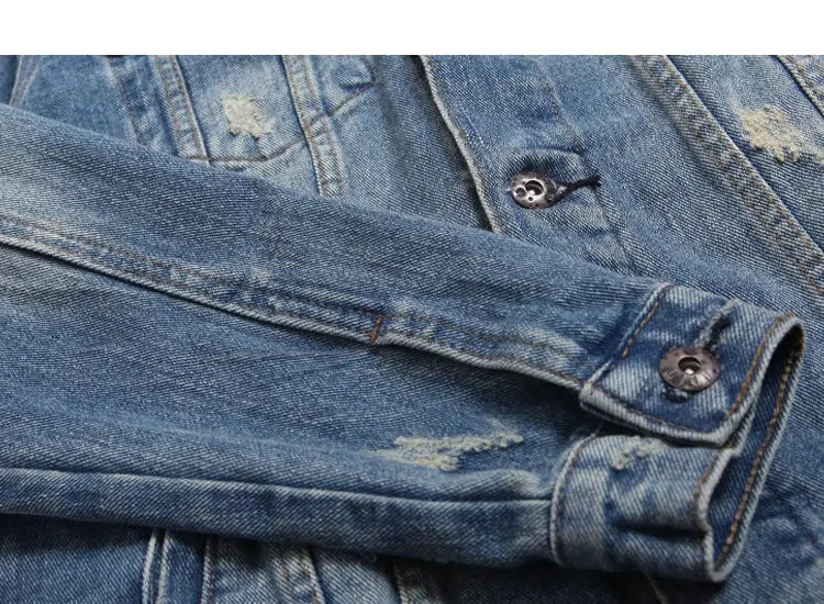 Washed Slim Fit Denim Jacket