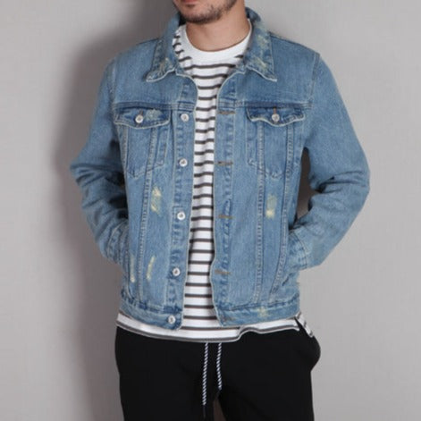 Washed Slim Fit Denim Jacket