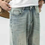 Washed Slim Fit Light Blue Jeans