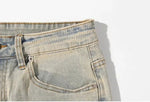 Washed Slim Fit Straight Leg Jeans