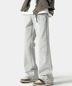 Washed Slim Fit Straight Leg Jeans