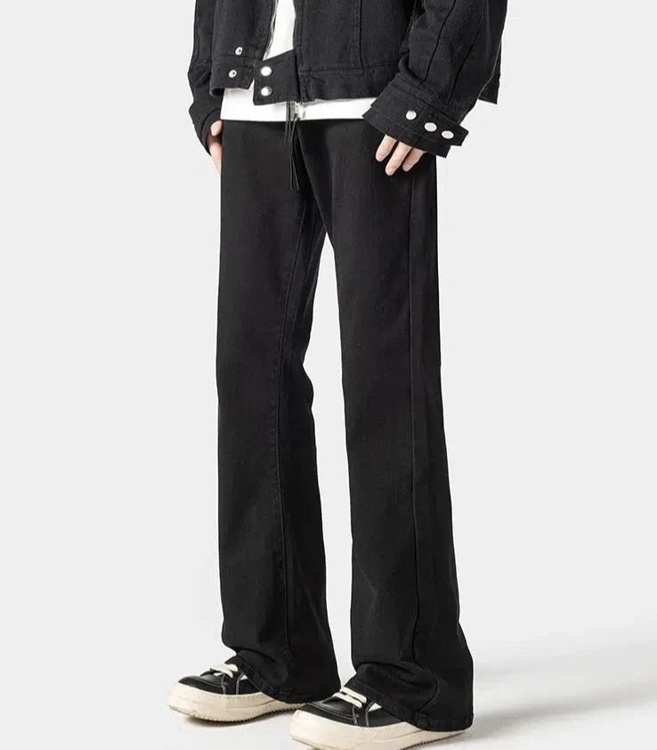 Washed Slim Fit Straight Leg Jeans