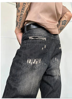 Washed Slim Fit Straight Leg Jeans