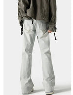 Washed Slim Fit Straight Leg Jeans