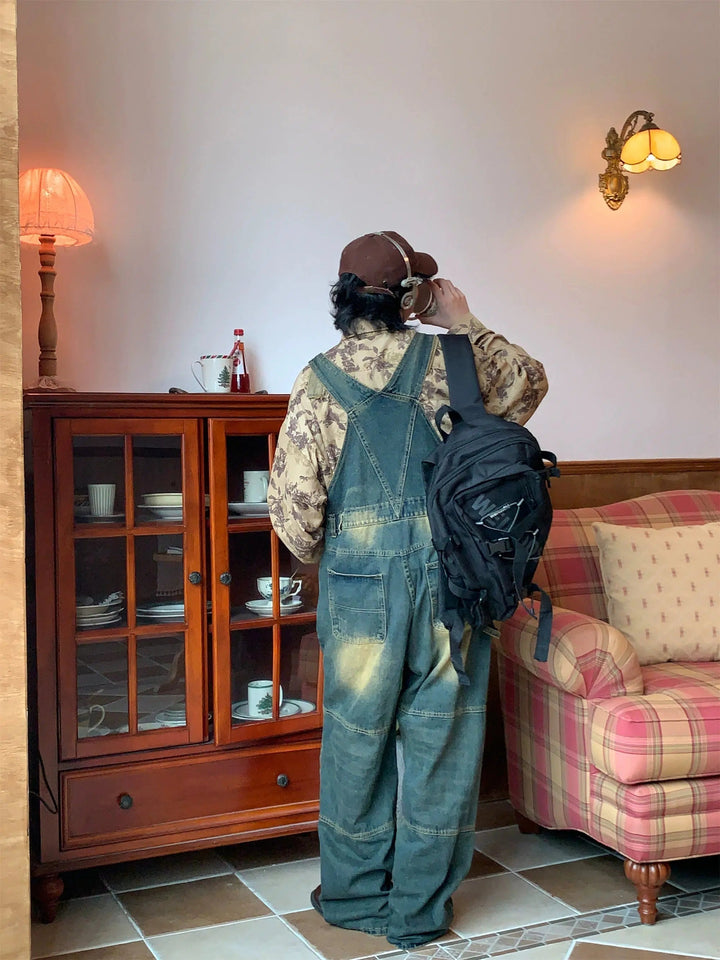 Washed Vintage Denim Jumpsuit