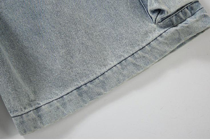 Washed Wide Leg Denim Shorts