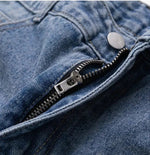 Washed Wide Leg Slim Jeans