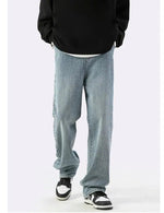 Washed Wide Leg Slim Jeans