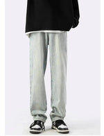 Washed Wide Leg Slim Jeans