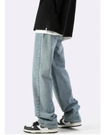Washed Wide Leg Slim Jeans