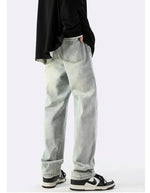 Washed Wide Leg Slim Jeans