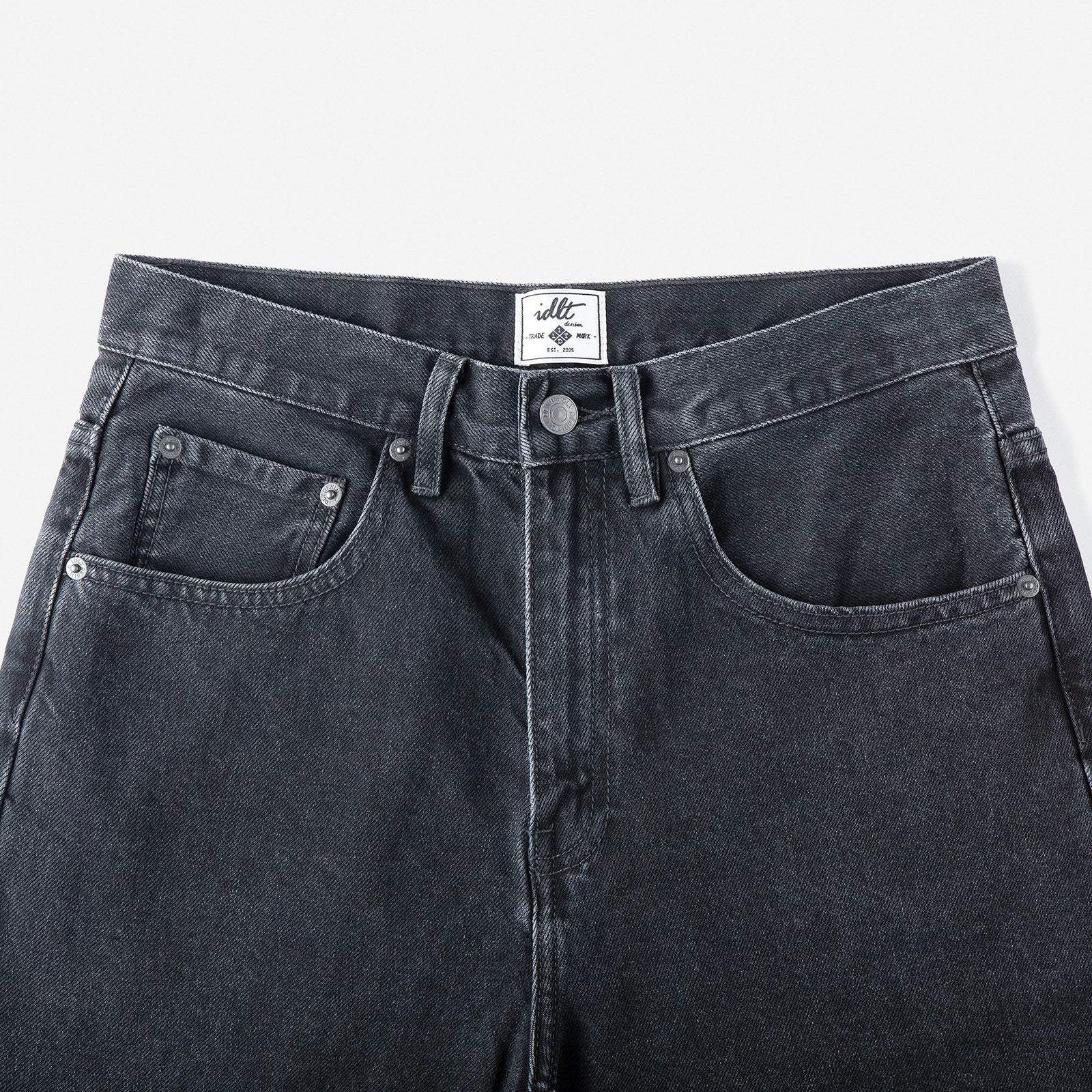 Washed Wide-leg Jeans