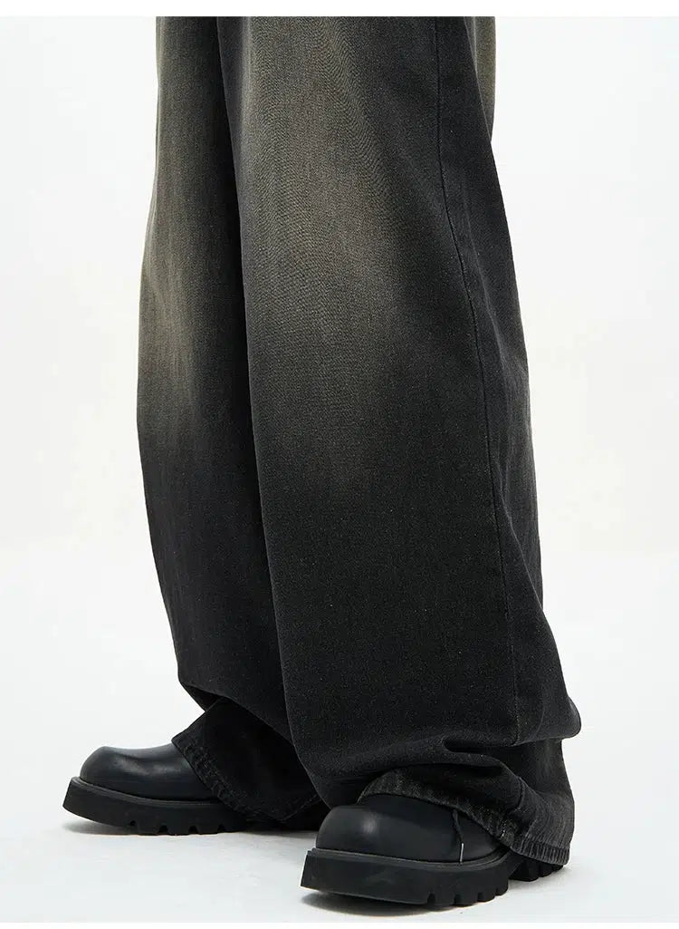 Washed Wide-leg Jeans