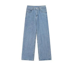 Washed Wide-leg Straight-leg Jeans