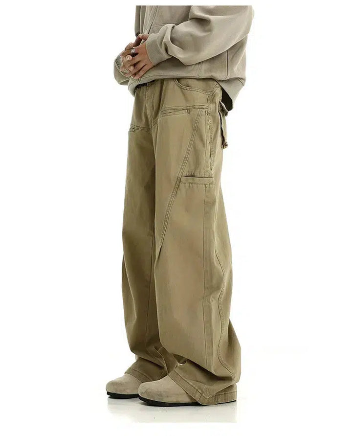 Washed Workwear Cargo Pants