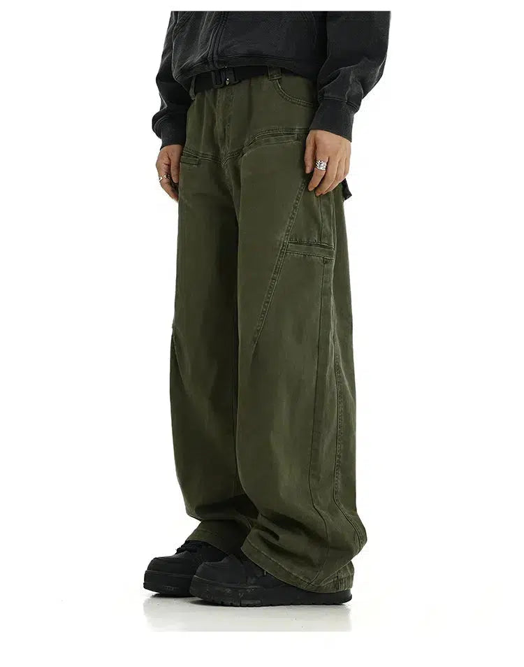Washed Workwear Cargo Pants
