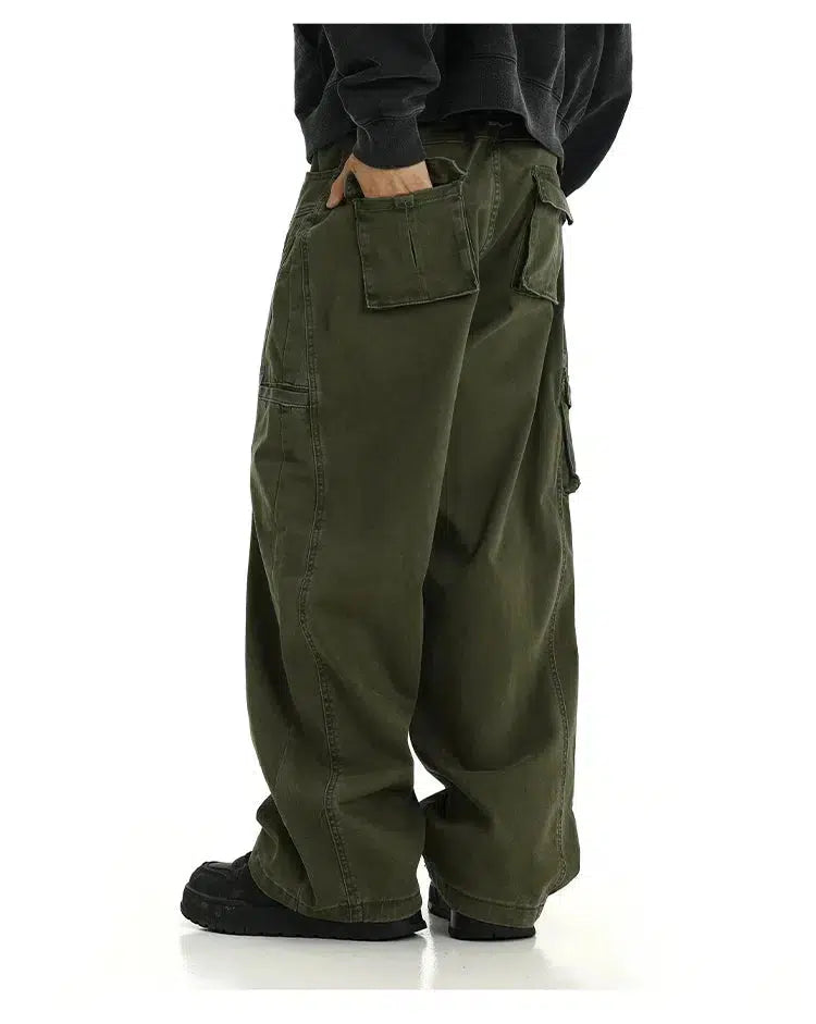 Washed Workwear Cargo Pants