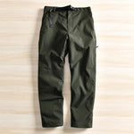 Waterproof Velvet Buckle Straight Pants