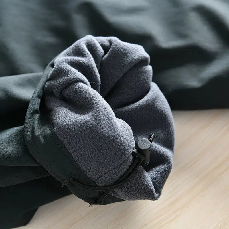 Waterproof Velvet Buckle Straight Pants