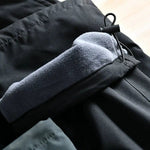 Waterproof Velvet Buckle Straight Pants