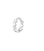 Wavy Pattern Hoop Earrings