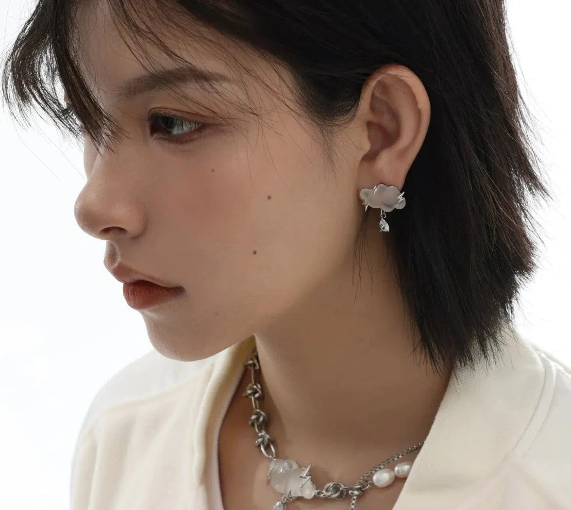 White Cloud Earrings