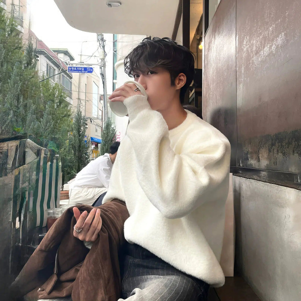 White Crew Neck Sweater