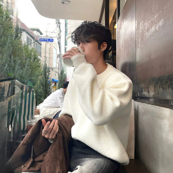 White Crew Neck Sweater