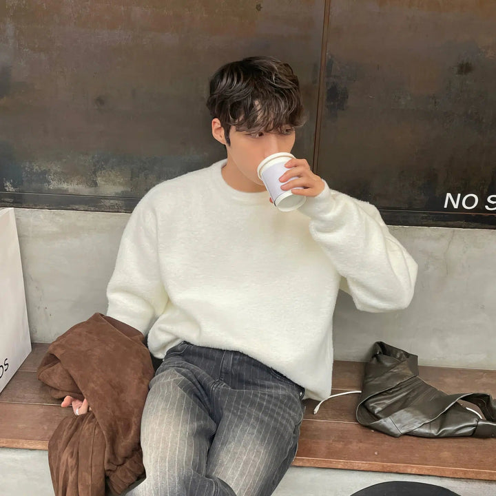 White Crew Neck Sweater