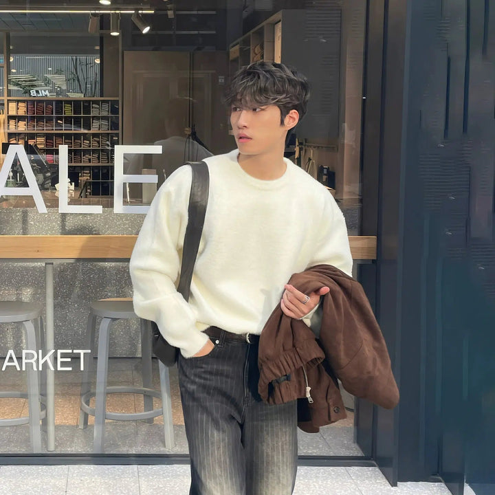 White Crew Neck Sweater