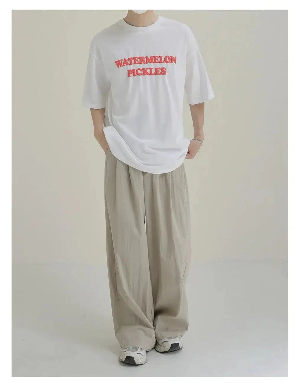 White Foam Print T-shirt