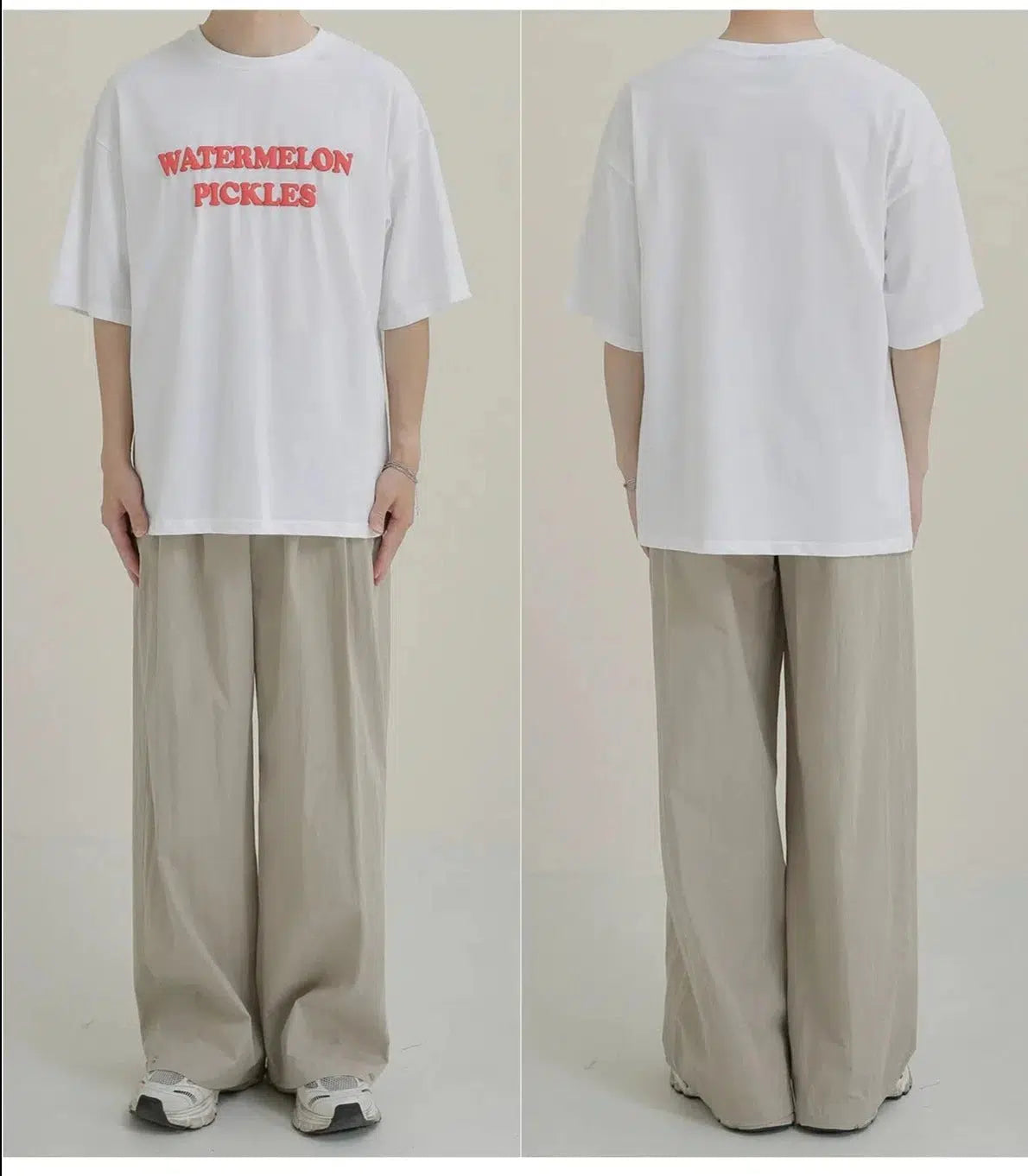 White Foam Print T-shirt