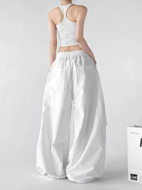 High Waisted Wide Leg Casual Pants 4