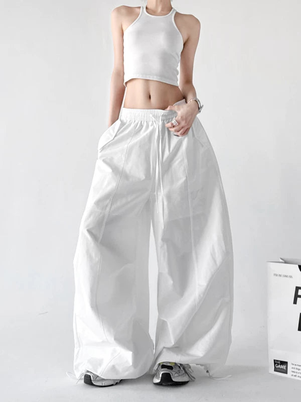 High Waisted Wide Leg Casual Pants 5