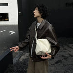 White Leather Shoulder Bag