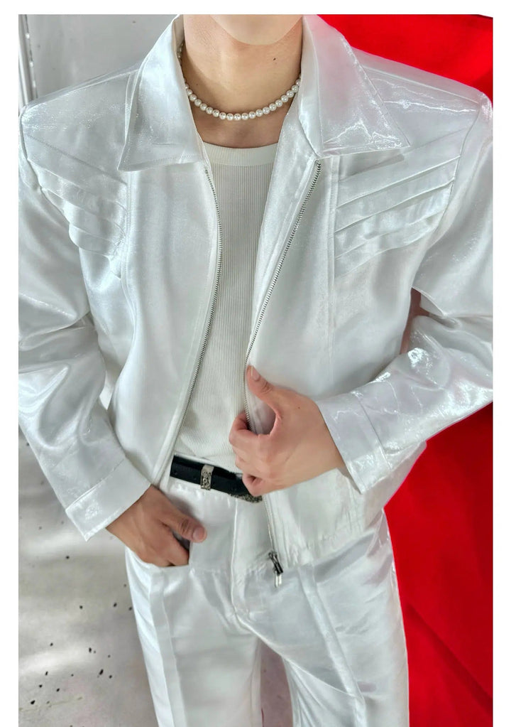 White Metallic Jacket