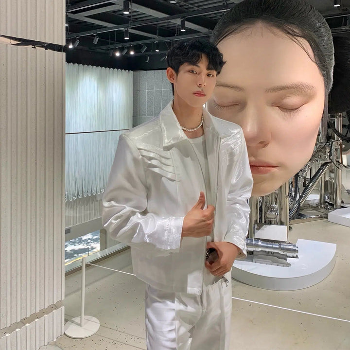 White Metallic Jacket